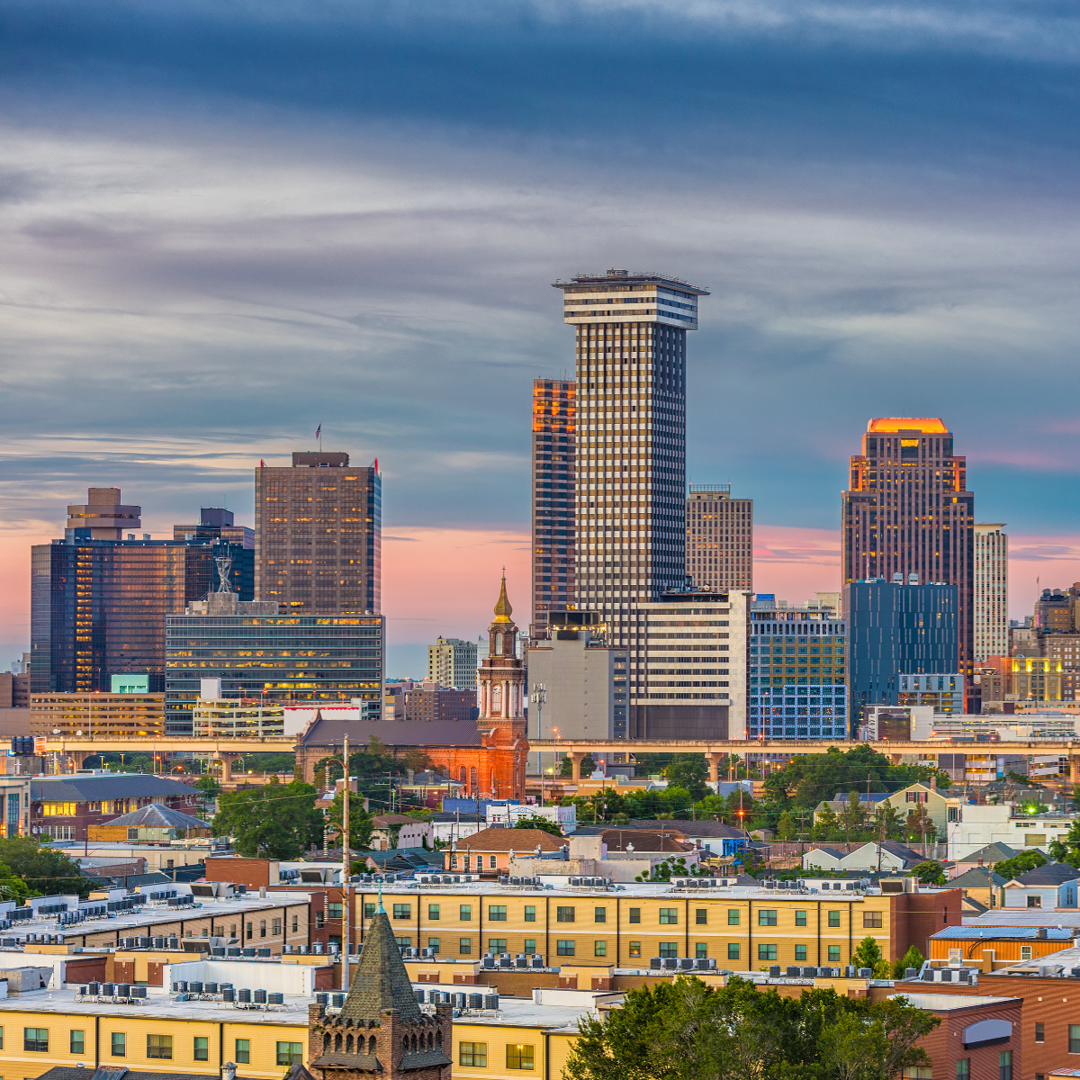 New-Orleans-Louisiana-USA-Skyline-Hyatt New-Orleans-Louisiana-USA-Skyline-Hyatt